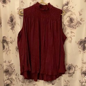 New day (from target) burgundy sleeveless top
